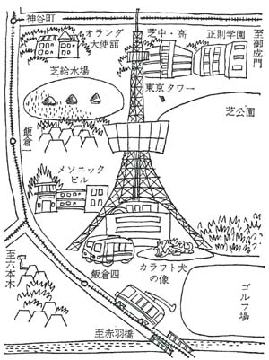 『東京風土図』案内図